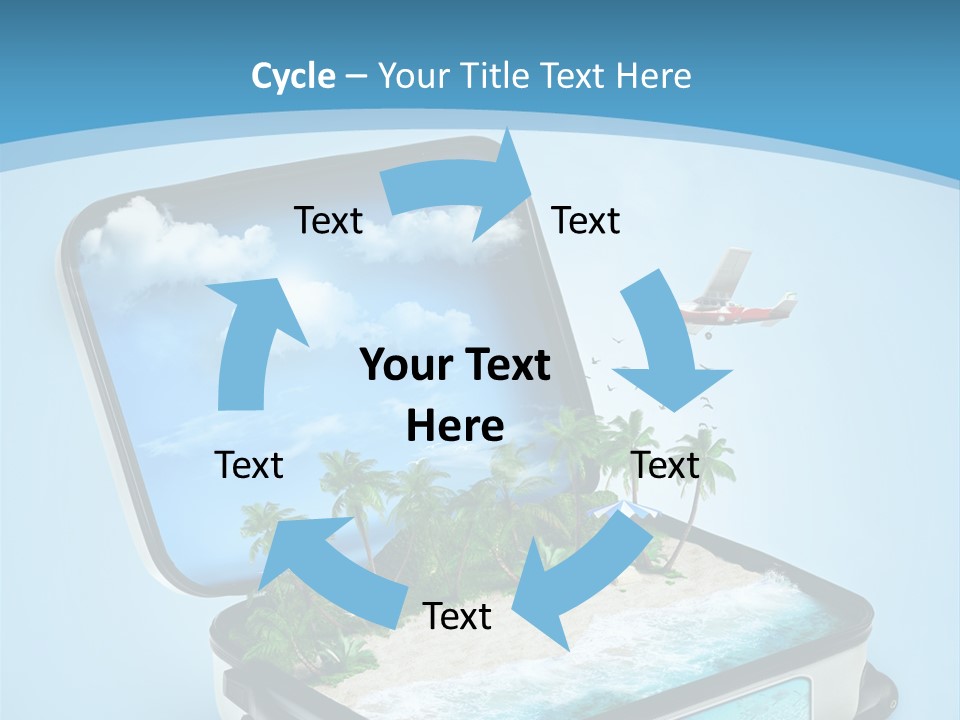 Tropical Heat Bag PowerPoint Template