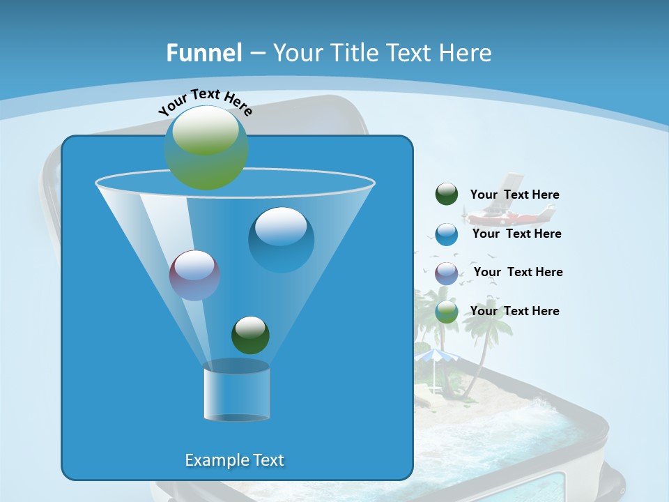 Tropical Heat Bag PowerPoint Template