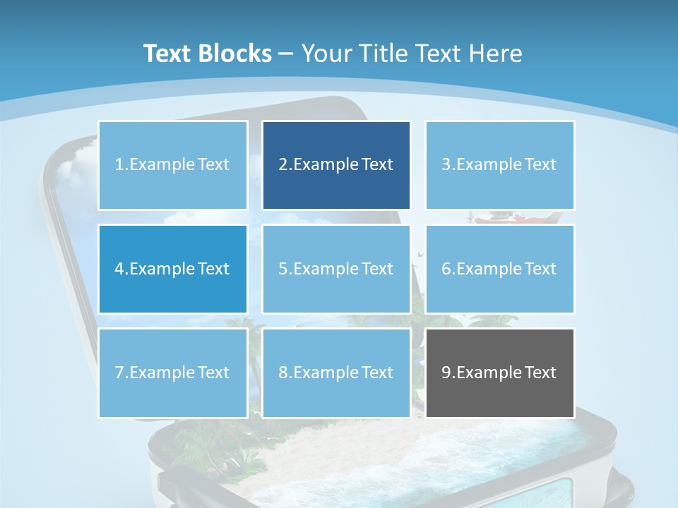 Tropical Heat Bag PowerPoint Template