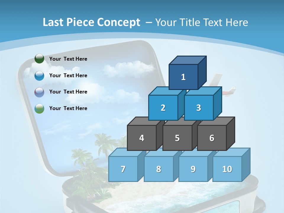 Tropical Heat Bag PowerPoint Template