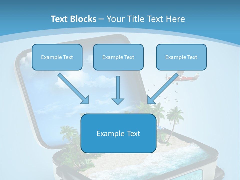 Tropical Heat Bag PowerPoint Template