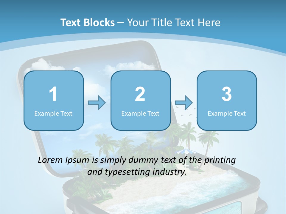 Tropical Heat Bag PowerPoint Template