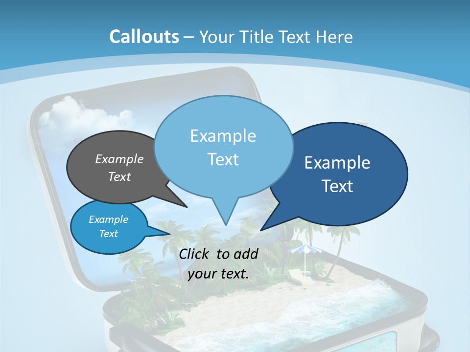 Tropical Heat Bag PowerPoint Template