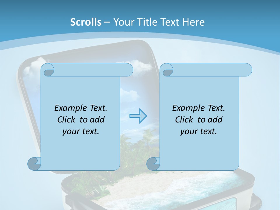 Tropical Heat Bag PowerPoint Template