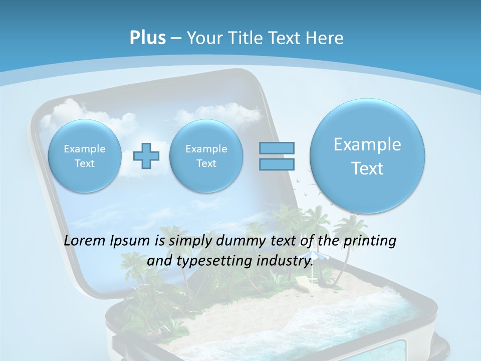 Tropical Heat Bag PowerPoint Template