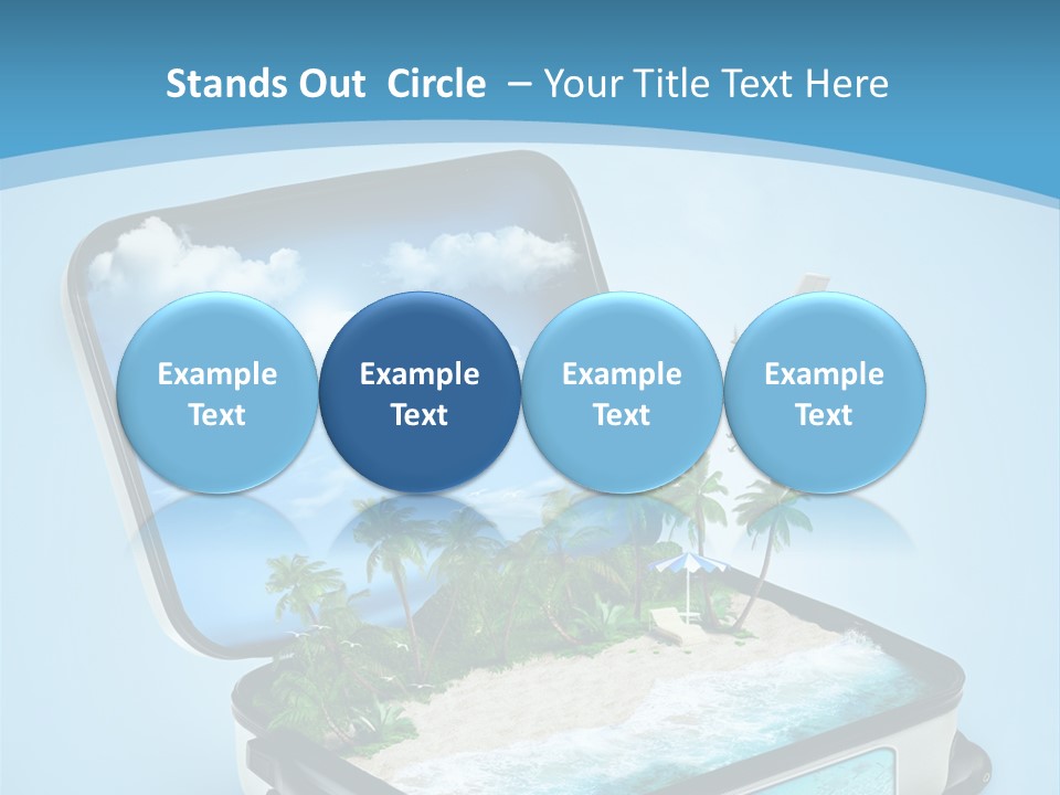 Tropical Heat Bag PowerPoint Template