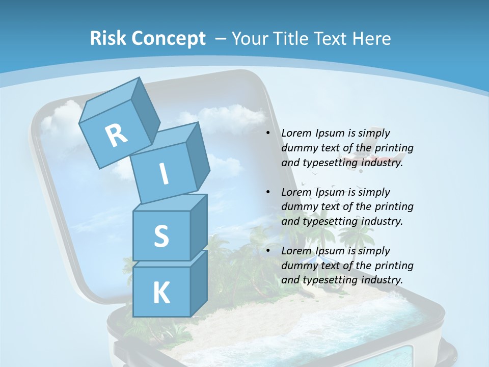 Tropical Heat Bag PowerPoint Template