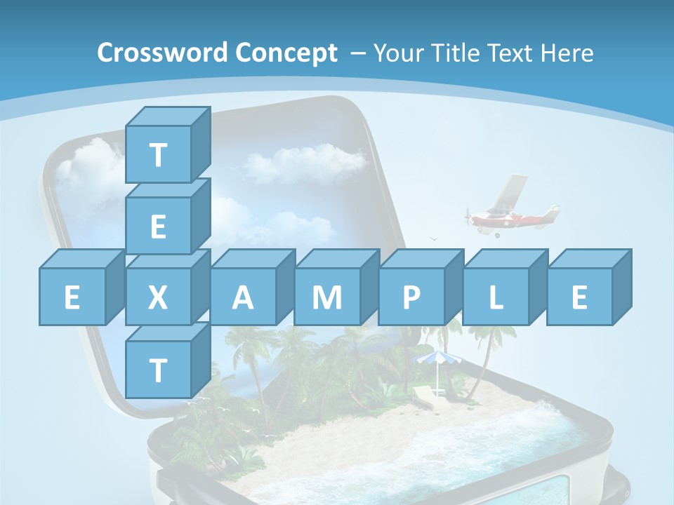 Tropical Heat Bag PowerPoint Template