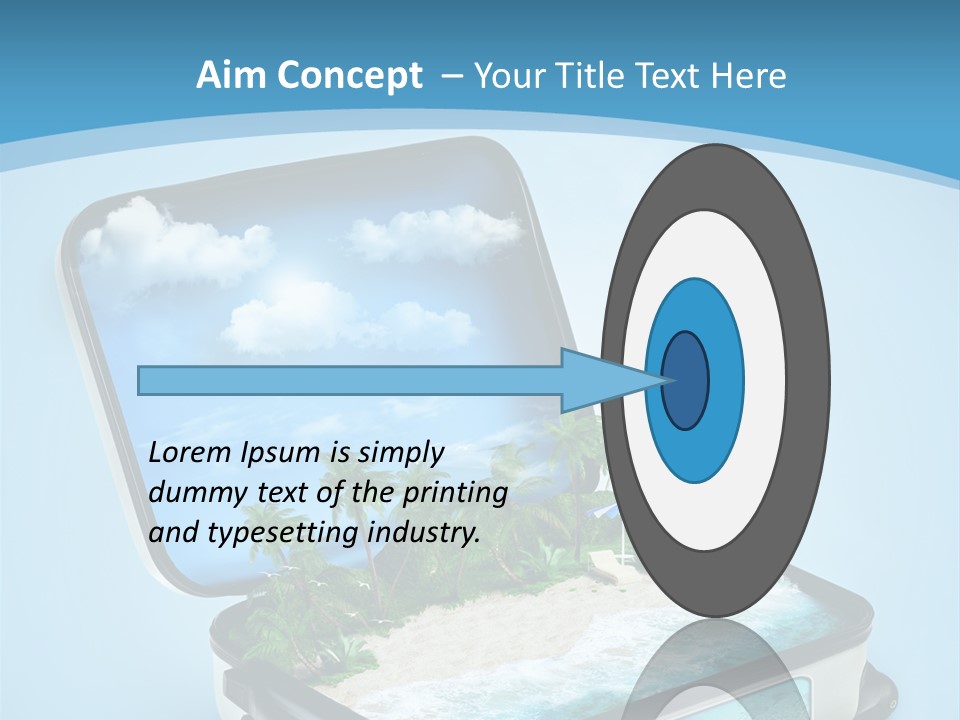 Tropical Heat Bag PowerPoint Template