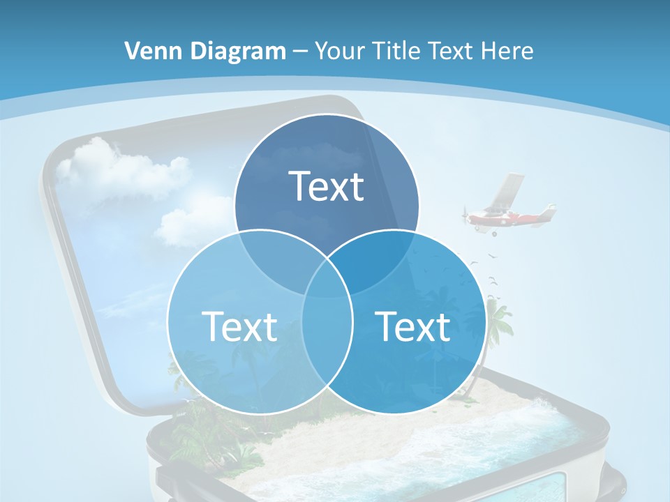 Tropical Heat Bag PowerPoint Template