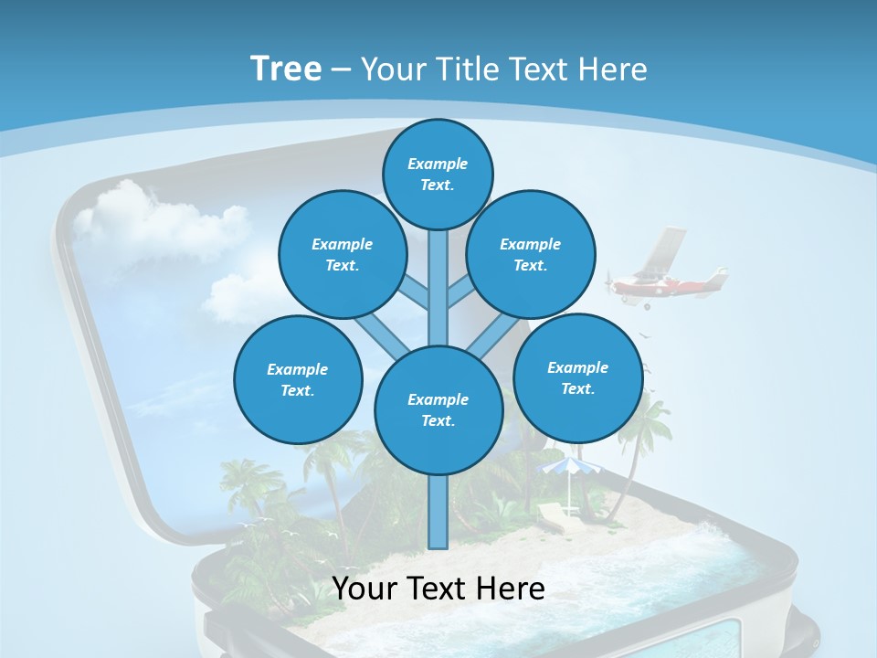 Tropical Heat Bag PowerPoint Template