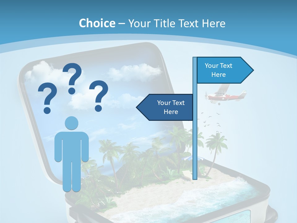 Tropical Heat Bag PowerPoint Template