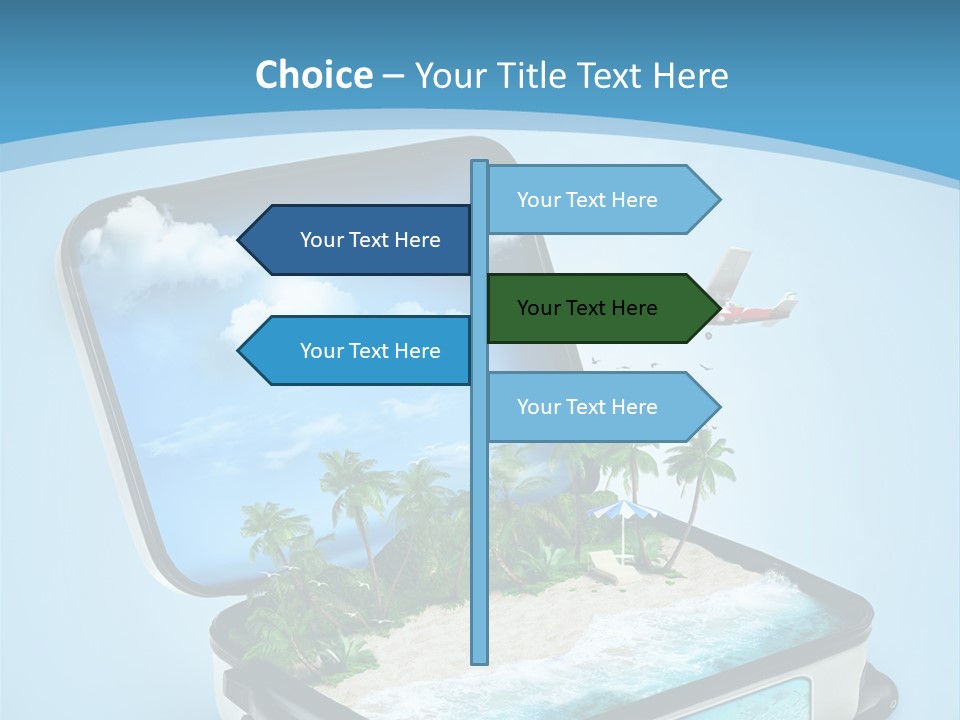 Tropical Heat Bag PowerPoint Template