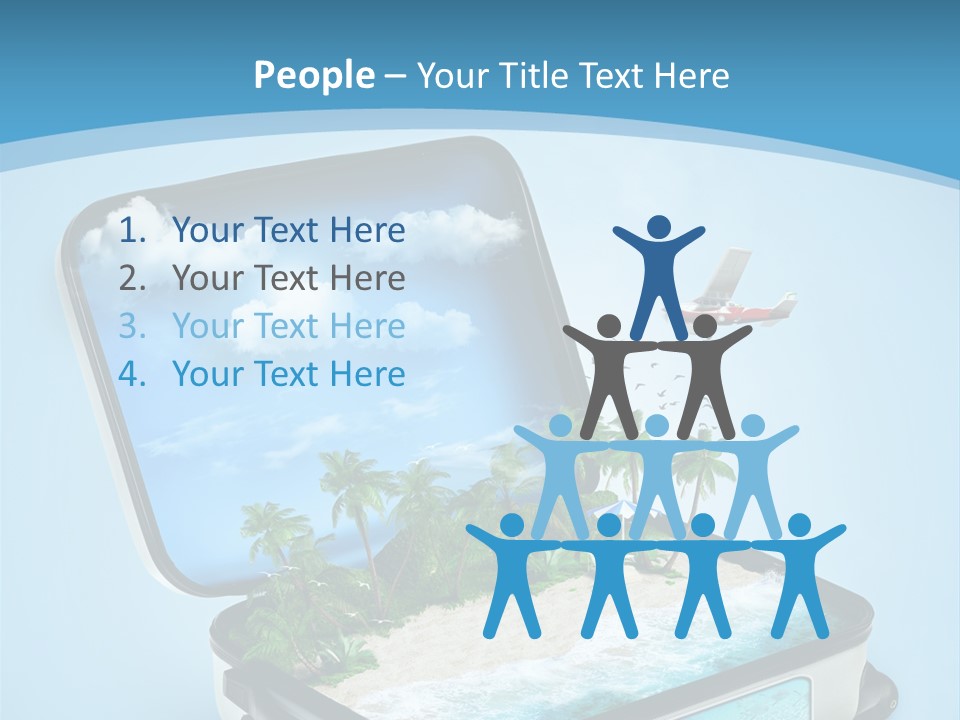 Tropical Heat Bag PowerPoint Template