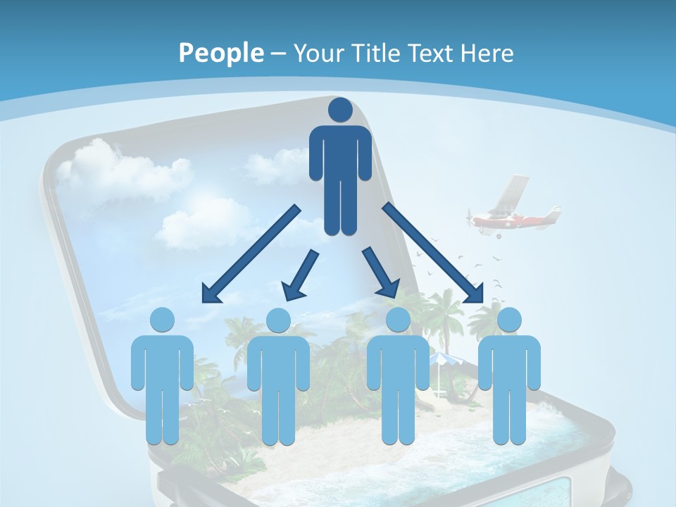 Tropical Heat Bag PowerPoint Template