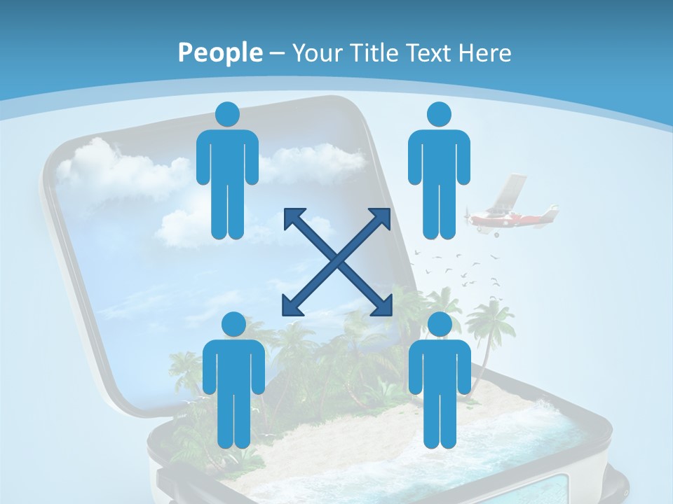 Tropical Heat Bag PowerPoint Template