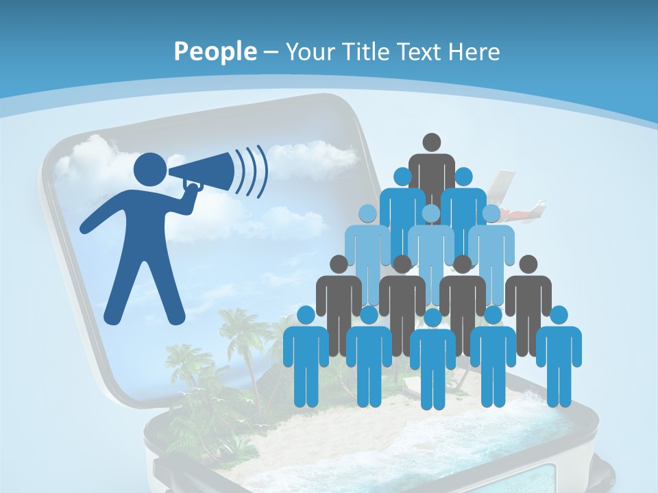 Tropical Heat Bag PowerPoint Template