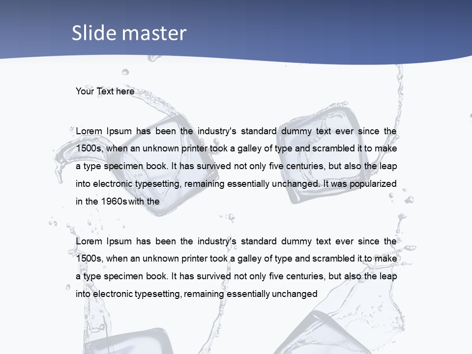 Space Flow Square PowerPoint Template