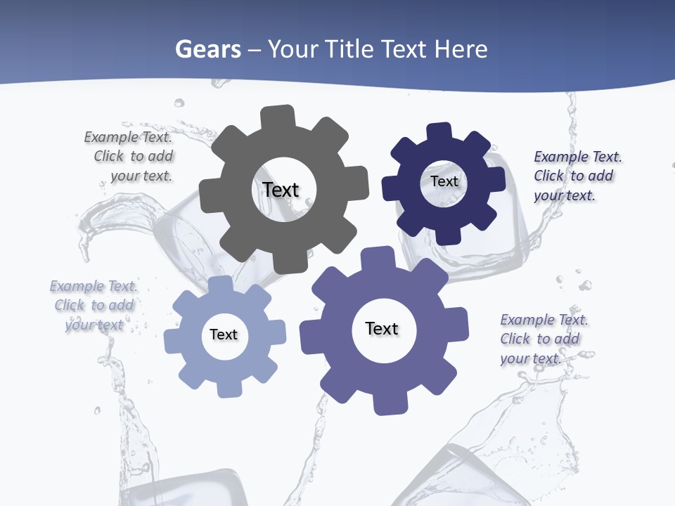 Space Flow Square PowerPoint Template