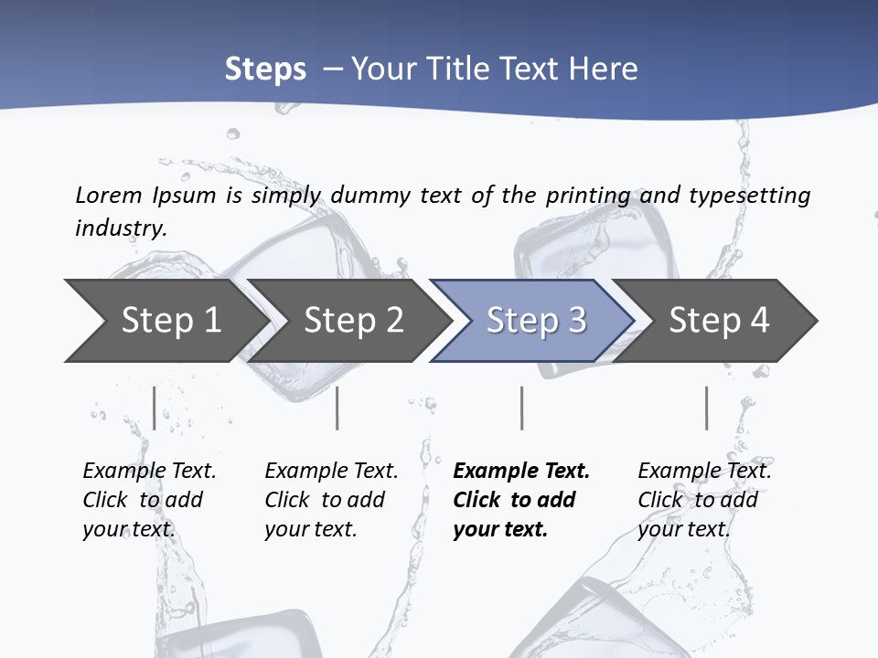 Space Flow Square PowerPoint Template