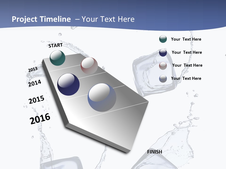 Space Flow Square PowerPoint Template