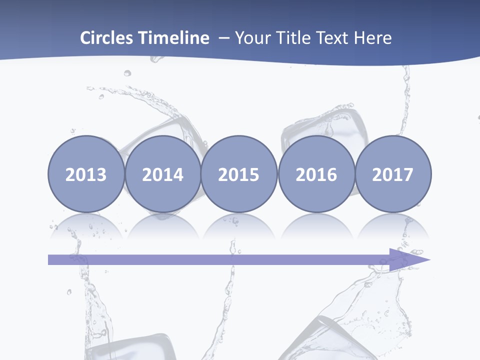 Space Flow Square PowerPoint Template