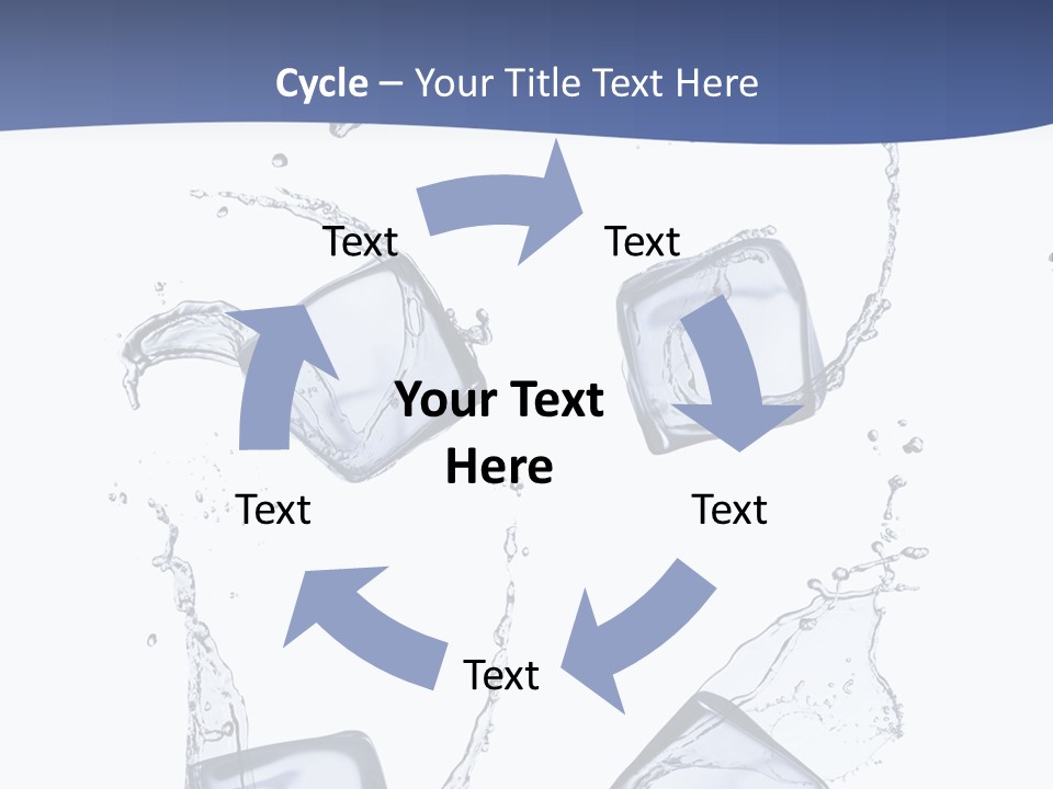 Space Flow Square PowerPoint Template