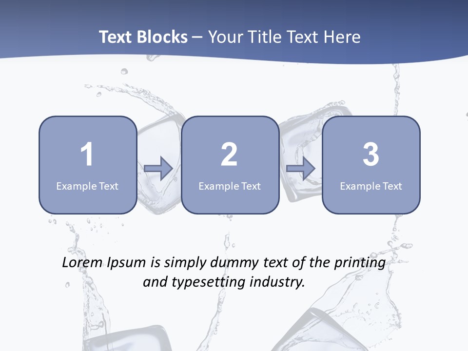 Space Flow Square PowerPoint Template