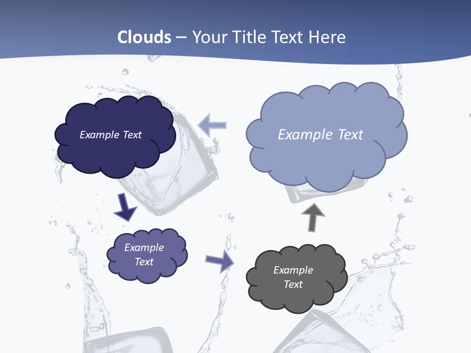 Space Flow Square PowerPoint Template