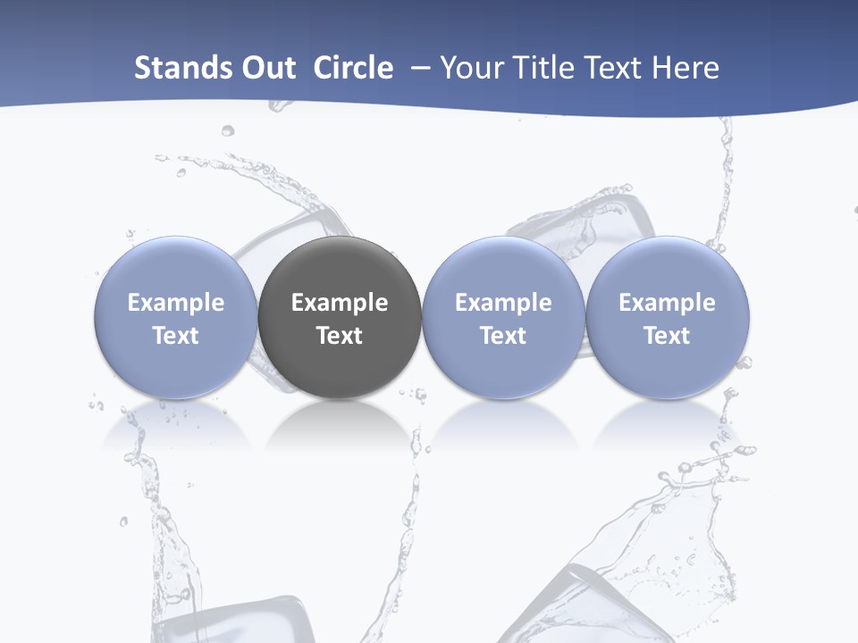 Space Flow Square PowerPoint Template