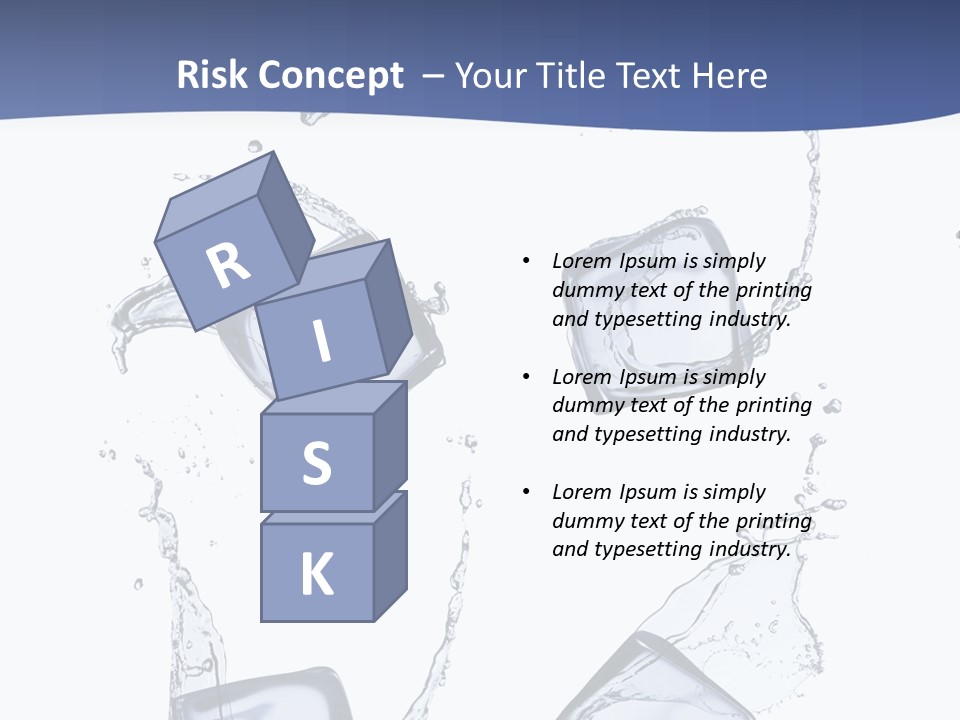 Space Flow Square PowerPoint Template