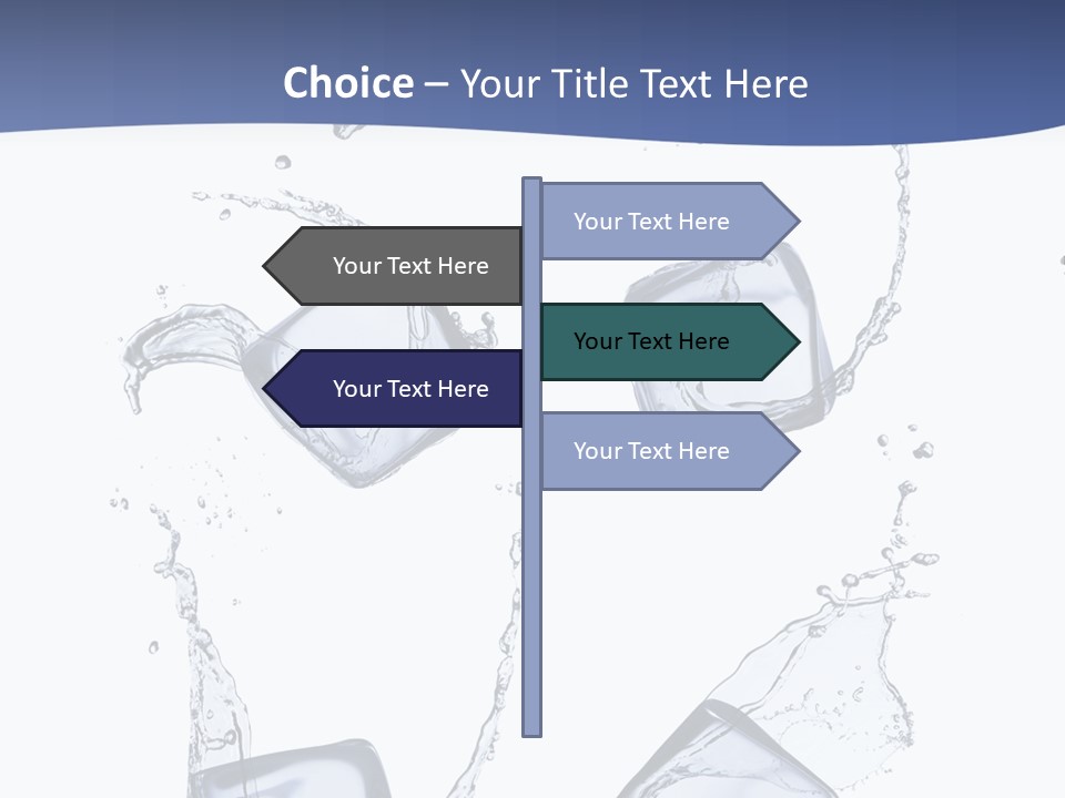 Space Flow Square PowerPoint Template