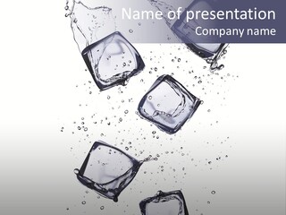 Ice Color Bubble PowerPoint Template