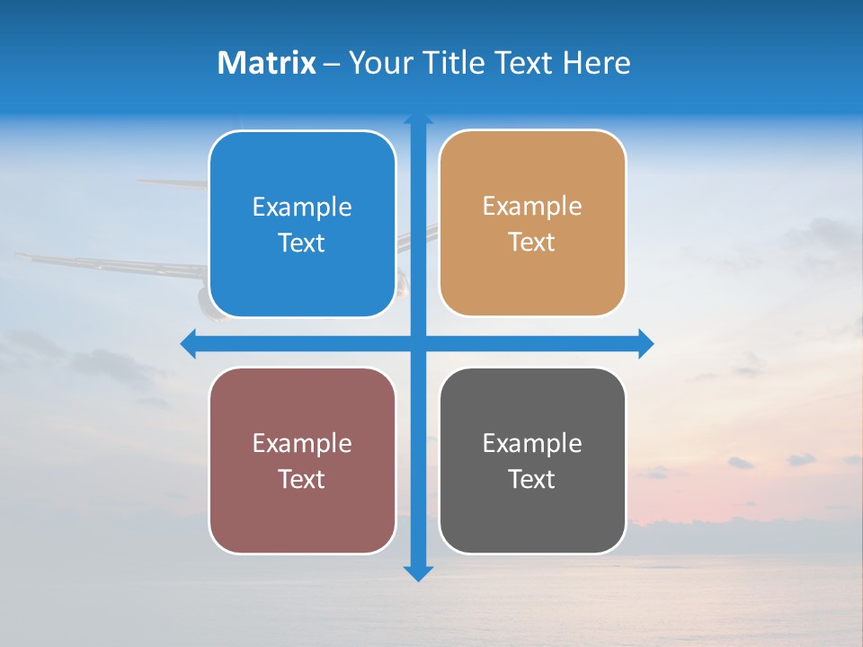 Sunrise Airport Sun PowerPoint Template
