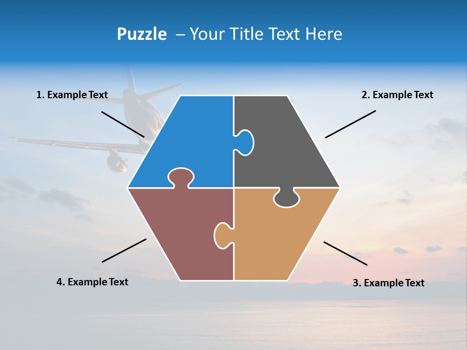 Sunrise Airport Sun PowerPoint Template
