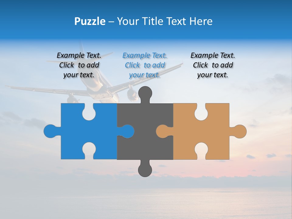 Sunrise Airport Sun PowerPoint Template