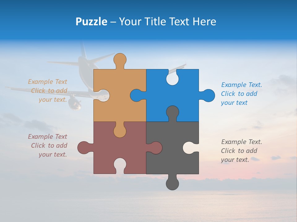 Sunrise Airport Sun PowerPoint Template