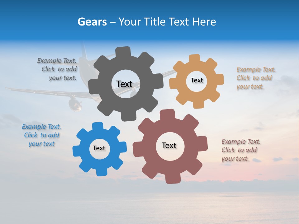 Sunrise Airport Sun PowerPoint Template