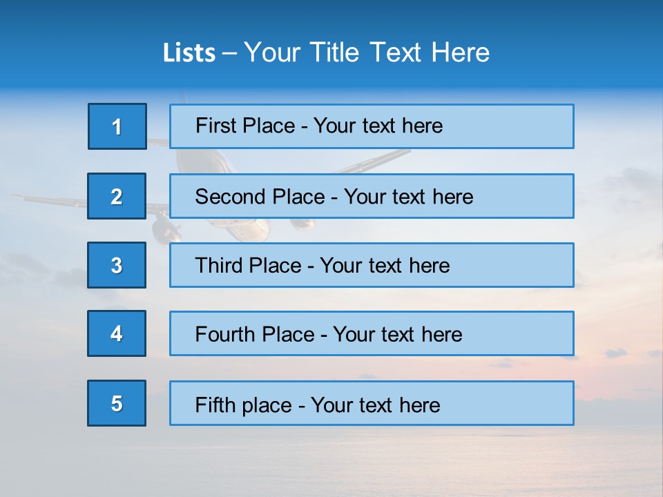 Sunrise Airport Sun PowerPoint Template