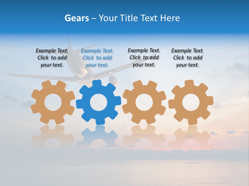 Sunrise Airport Sun PowerPoint Template