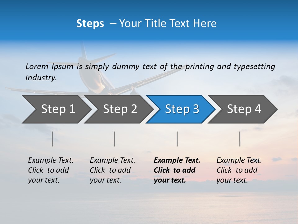 Sunrise Airport Sun PowerPoint Template