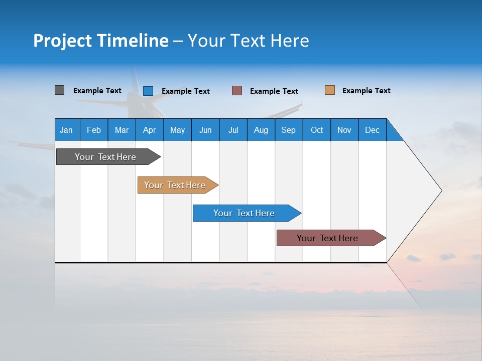 Sunrise Airport Sun PowerPoint Template