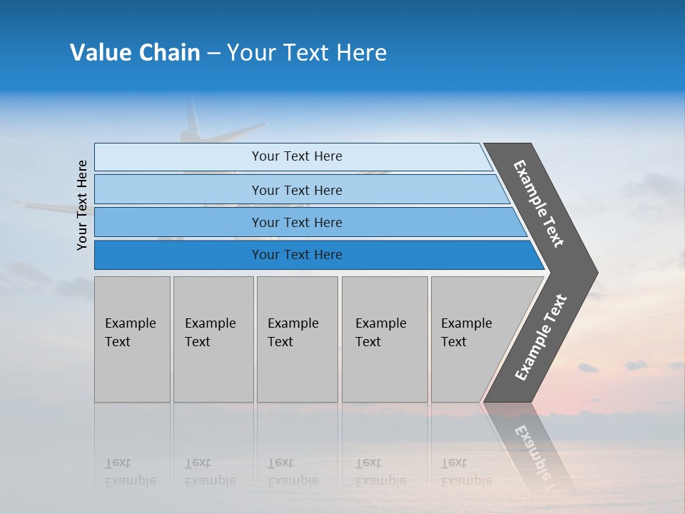 Sunrise Airport Sun PowerPoint Template