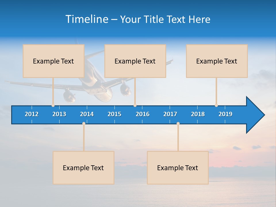 Sunrise Airport Sun PowerPoint Template