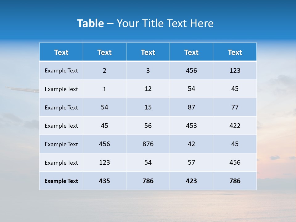 Sunrise Airport Sun PowerPoint Template