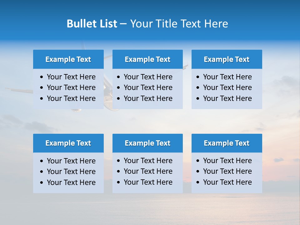 Sunrise Airport Sun PowerPoint Template