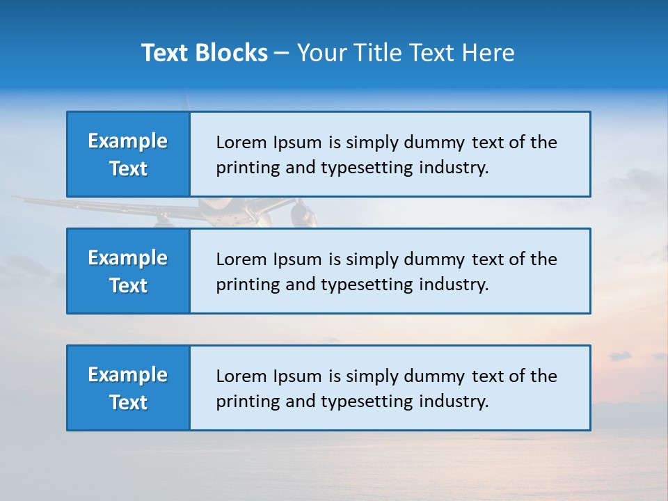 Sunrise Airport Sun PowerPoint Template