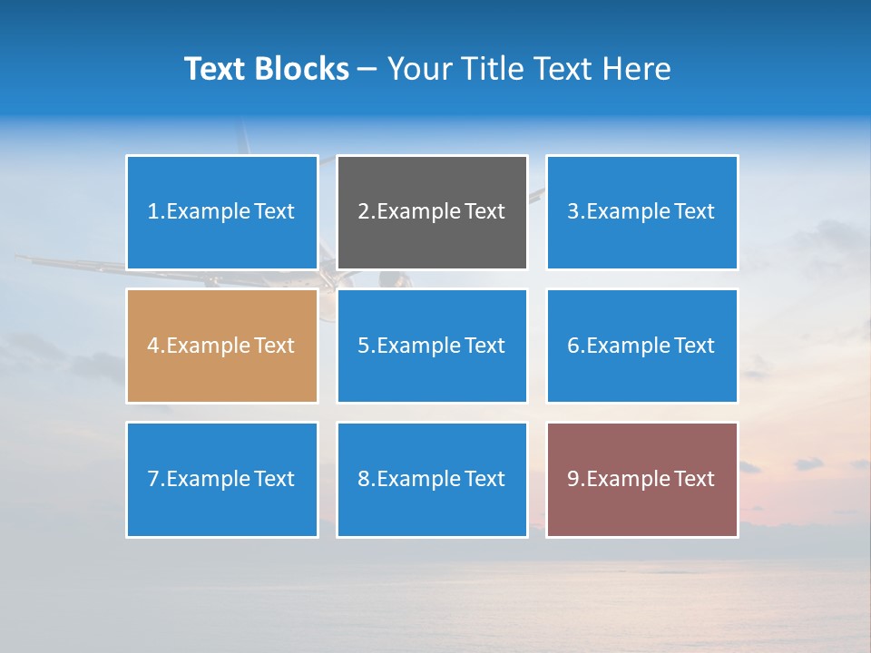 Sunrise Airport Sun PowerPoint Template