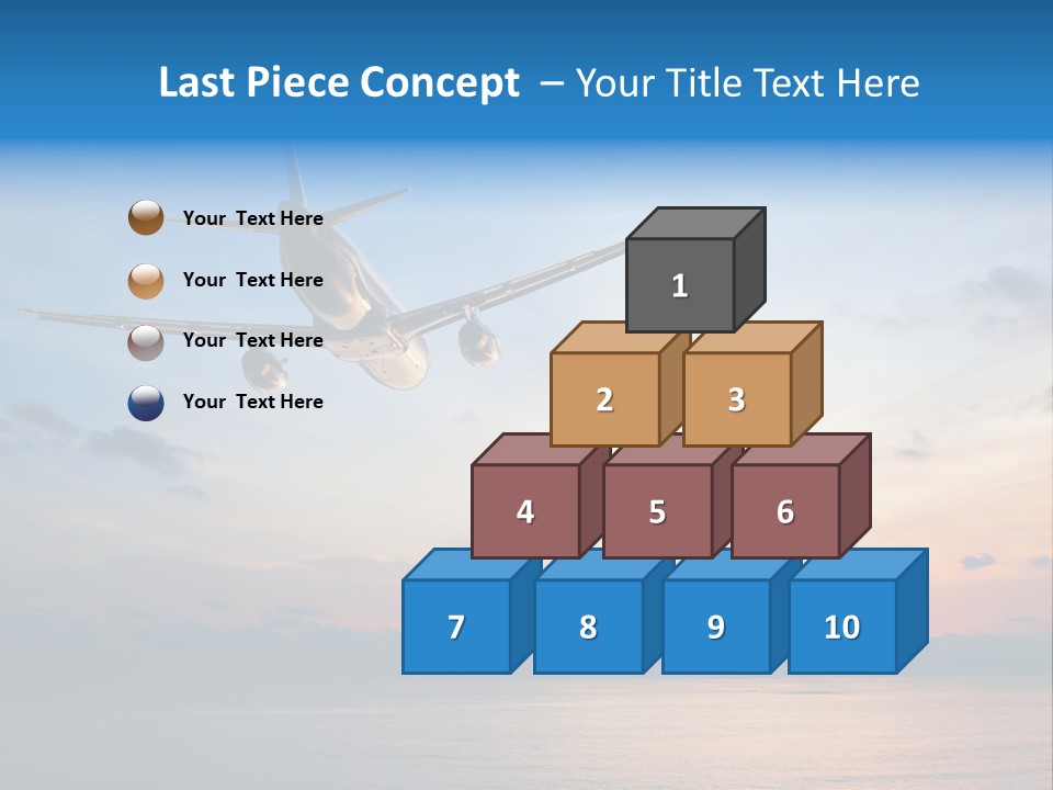 Sunrise Airport Sun PowerPoint Template