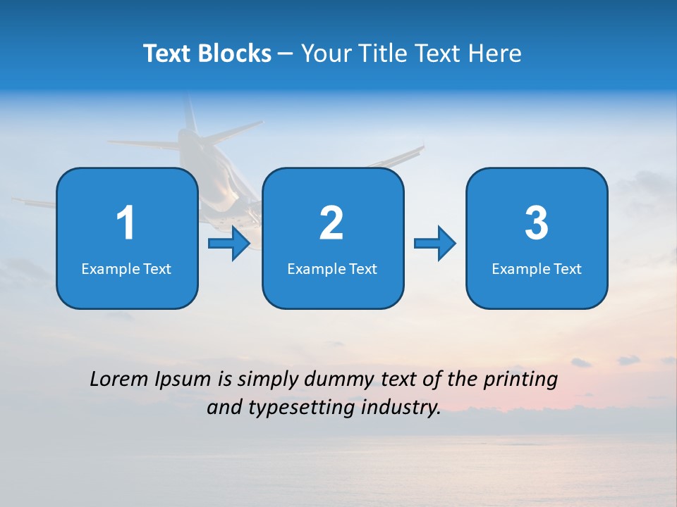 Sunrise Airport Sun PowerPoint Template